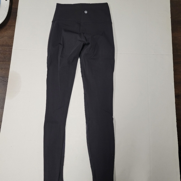 Lululemon Wunder Under Mix & Mesh Black Luxtreme Leggings Size 4 - Picture 7 of 8
